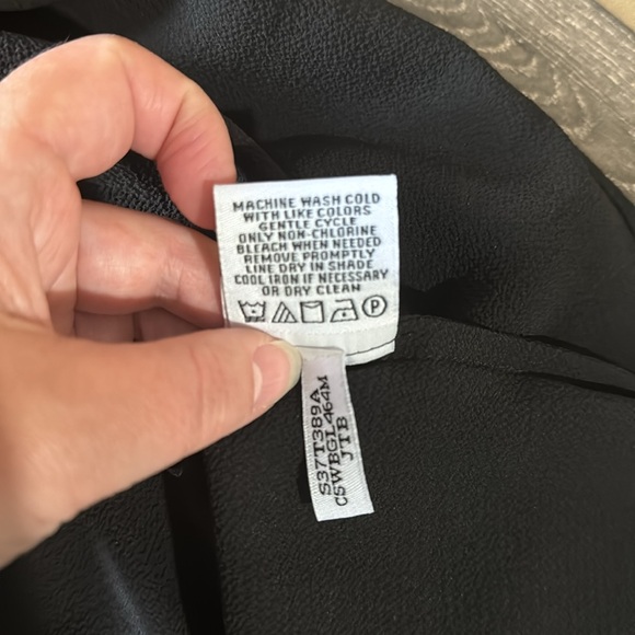 Calvin Klein deep V neck blouse - Picture 7 of 8